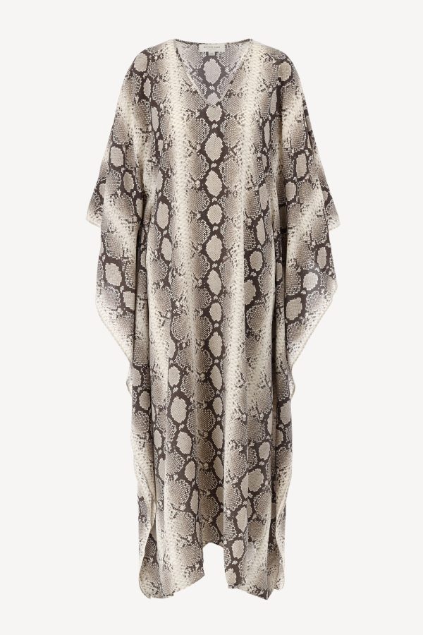 Caftan Python in taupe