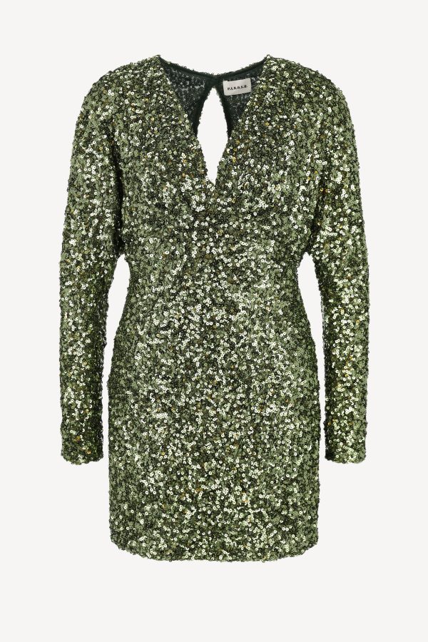Dress Paris in Verde Oliva